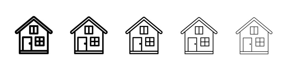 house icon Flat design on isolated background