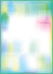 Abstract colorful background with bokeh and white for text