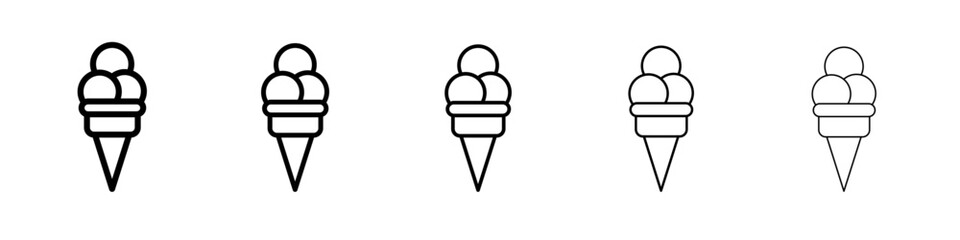 ice cream icon Flat design on isolated background