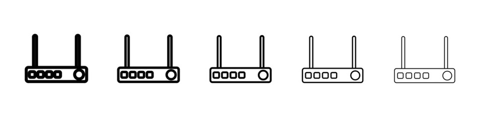 internet router icon Flat design on isolated background
