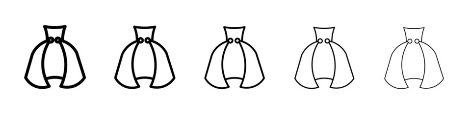 Invisibility Cloak icon Flat design on isolated background