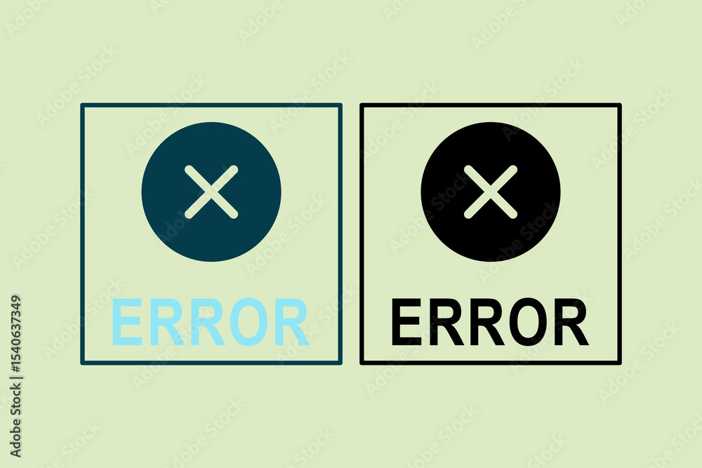 Poster error icon. icon related to ui elements. suitable for web site, app, user interfaces,element, printa