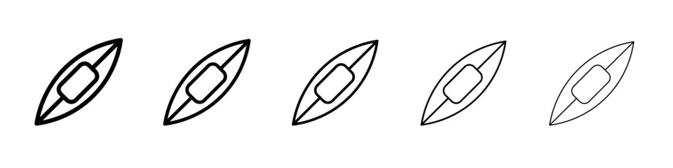 kayak icon Flat design on isolated background