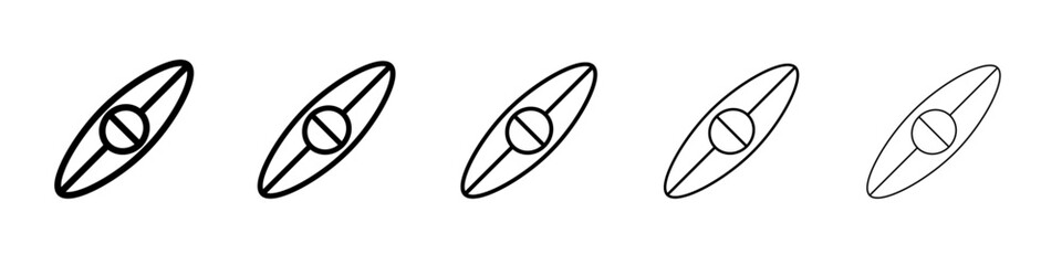 kayak icon Flat design on isolated background