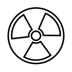 The radiation icon. Radiation symbol.