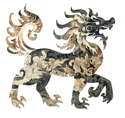 Ornate mythical creature design