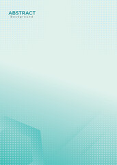 Abstract blue background with halftone and white space for text