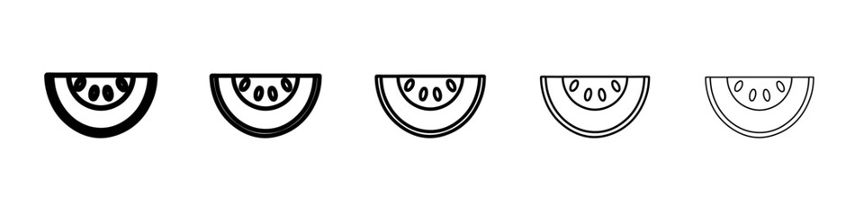 melon icon Flat design on isolated background