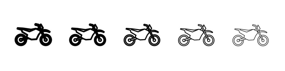 Fototapeta premium motorcycle icon Flat design on isolated background