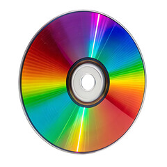 cd dvd isolated on white