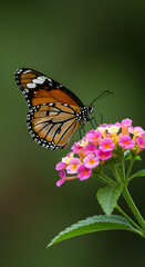 Zebra Longwing Butterfly on Medinilla Magnifica