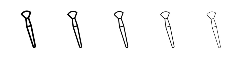 paint brush icon Flat design on isolated background