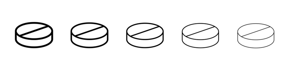 pill icon Flat design on isolated background