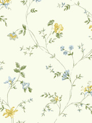 Ditsy floral seamless pattern. Small flower pattern background. Repeat pattern. Ditsy print. Ditsy style background for fashion,fabric, wrapping, decor. Flower pattern printing on surface. vector 