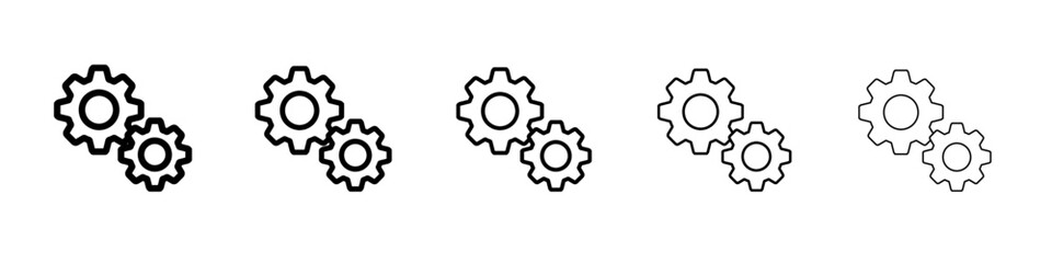 processing icon Flat design on isolated background