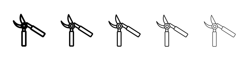 pruner icon Flat design on isolated background