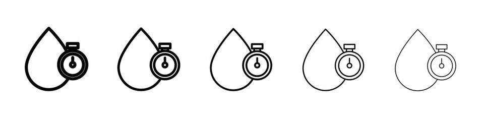 quick dry icon Flat design on isolated background
