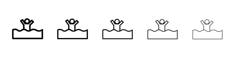 Quicksand and Mud Danger Sign icon Flat design on isolated background