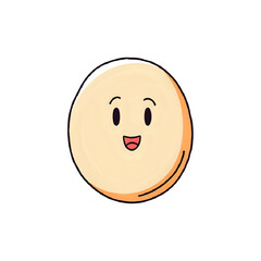 Cheerful Round Character Illustration: Perfect for Branding and Design