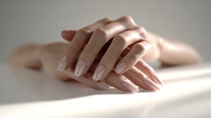 female hands with manicure closeup