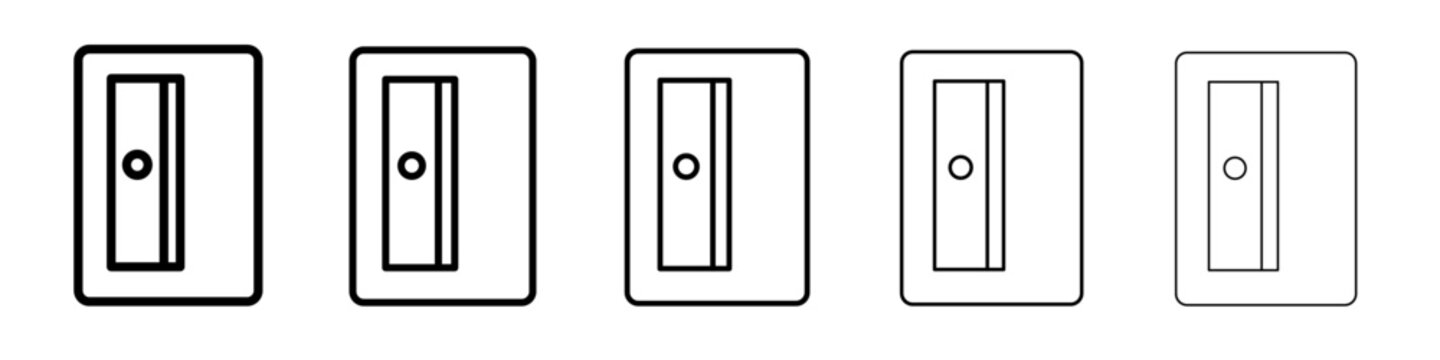 sharpner icon Flat design on isolated background