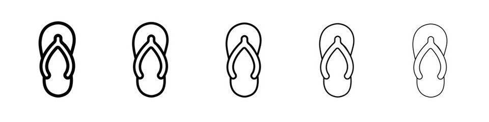 slipper icon Flat design on isolated background