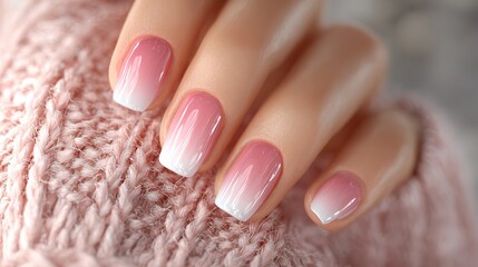 Pastel pink nails with a single delicate daisy painted on the ring finger, minimalistic and fresh for spring