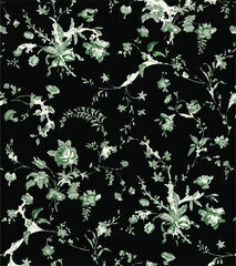 Ditsy floral seamless pattern. Small flower pattern background. Repeat pattern. Ditsy print. Ditsy style background for fashion,fabric, wrapping, decor. Flower pattern printing on surface. vector 