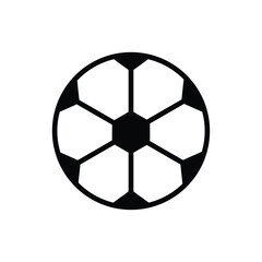 a black  vector illustration of a soccer ball on white background.eps