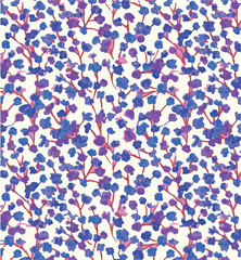 Ditsy floral seamless pattern. Small flower pattern background. Repeat pattern. Ditsy print. Ditsy style background for fashion,fabric, wrapping, decor. Flower pattern printing on surface. vector 