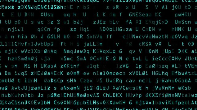 Digital letters code - Technology background