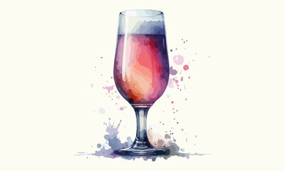 free drink, watercolor mugs of beer