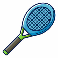 tennis racket isolated on white background