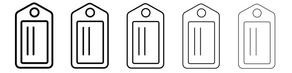 Suitcase travel tag icon Flat design on isolated background