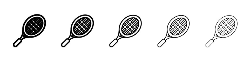 tennis racket icon Flat design on isolated background