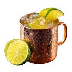 Moscou mule drink isolated on transparent background