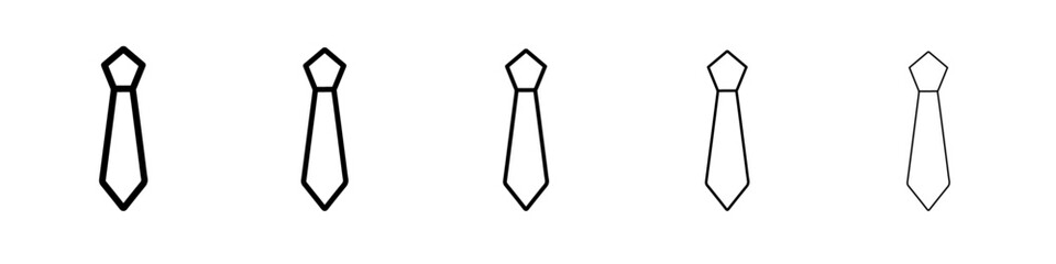 Tie icon Flat design on isolated background