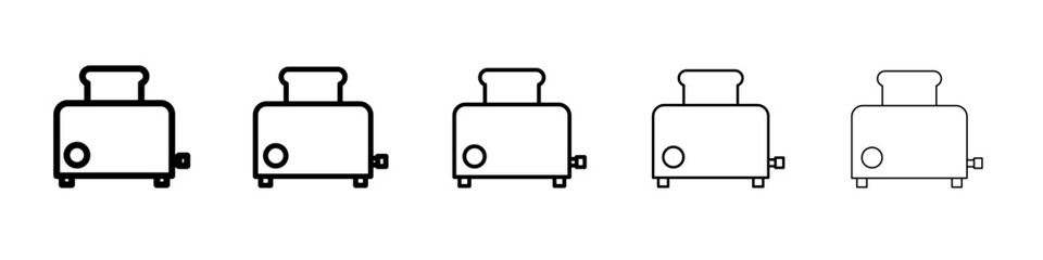 toaster icon Flat design on isolated background