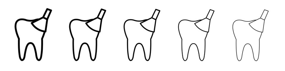 tooth Polish icon Flat design on isolated background