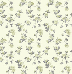 Ditsy floral seamless pattern. Small flower pattern background. Repeat pattern. Ditsy print. Ditsy style background for fashion,fabric, wrapping, decor. Flower pattern printing on surface. vector 