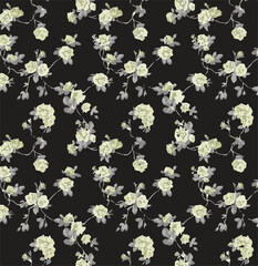 Ditsy floral seamless pattern. Small flower pattern background. Repeat pattern. Ditsy print. Ditsy style background for fashion,fabric, wrapping, decor. Flower pattern printing on surface. vector 