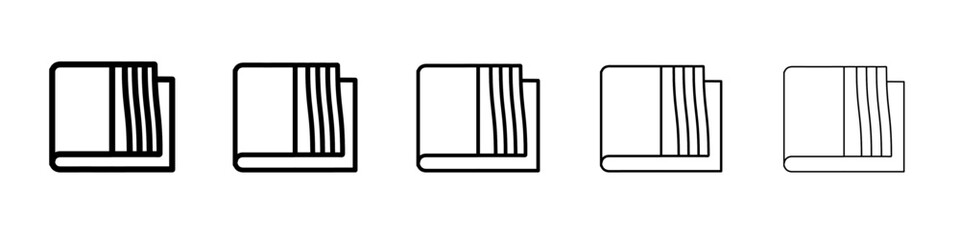 towel icon Flat design on isolated background