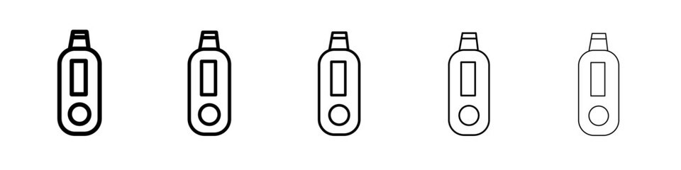 Ultrasonic face skin scrubber icon Flat design on isolated background