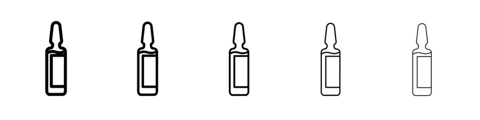 vial medical icon Flat design on isolated background