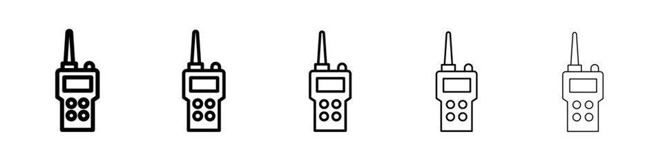 walkie talkie icon Flat design on isolated background
