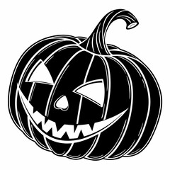 halloween pumpkin on black background