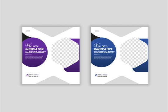 Social media design templet