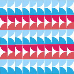 Obraz premium Colorful Geometric Half-Circle Pattern Background