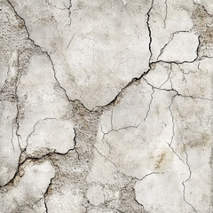 Textured close up of a cracked concrete wall for grunge abstract backgrounds