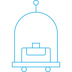 Trolley icon single icon vector illustration